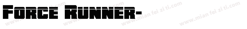 Force Runner字体转换